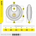 70mm Moon Disc Padlock